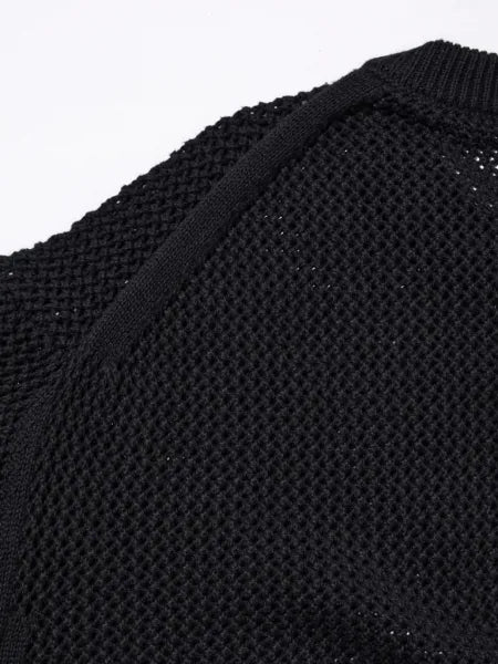 DELUXE JUNGLE WAFFLE KNIT 'BLACK'
