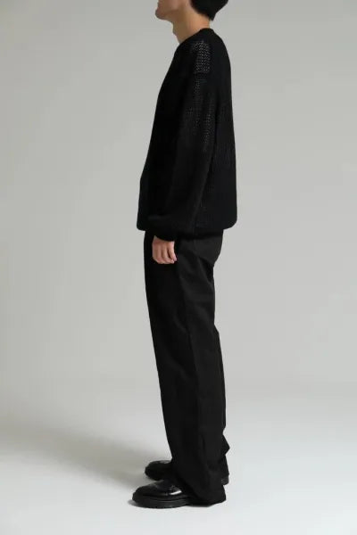 DELUXE JUNGLE WAFFLE KNIT 'BLACK'