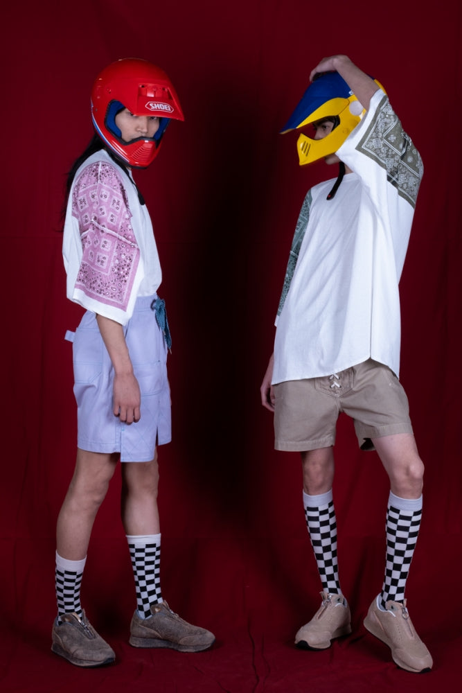 KAPITAL 18.5/-Jersey Bandanna HUGE T (COOKIE) 'PURPLE'