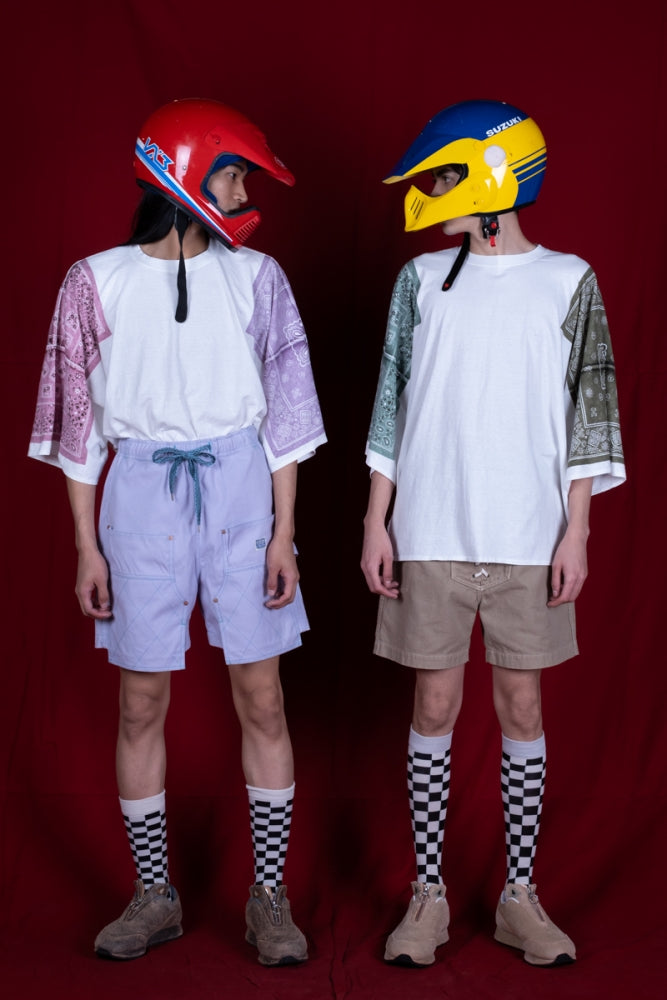 KAPITAL 18.5/-Jersey Bandanna HUGE T (COOKIE) 'PURPLE'