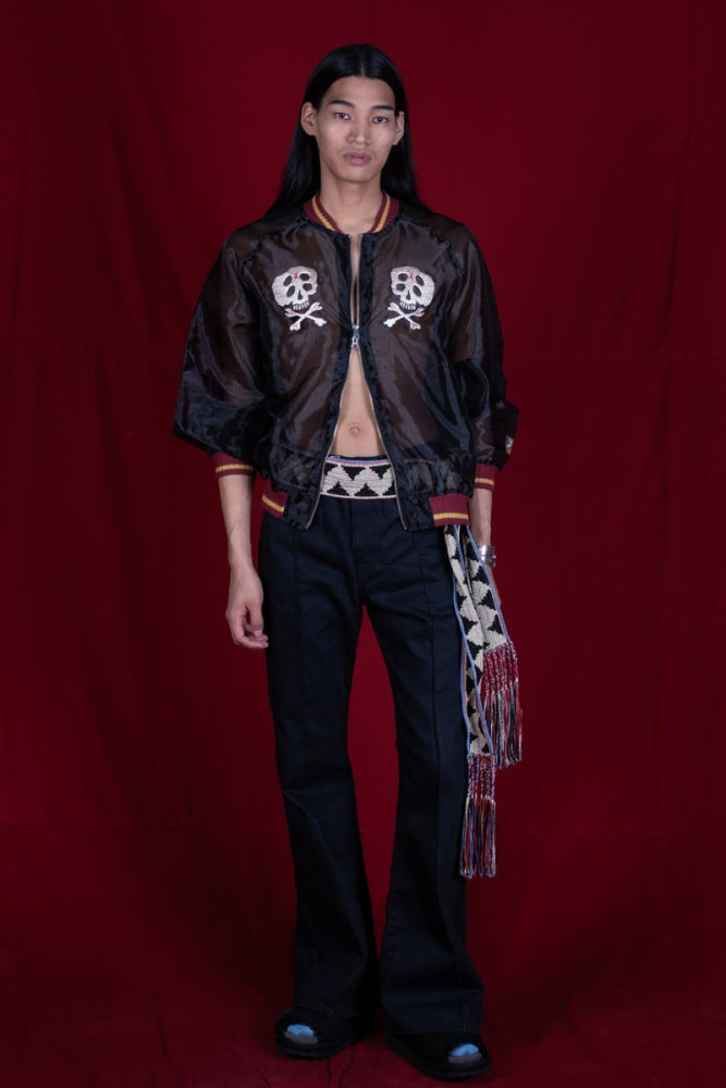 KAPITAL Sheer Pearl Souvenir JKT (RAIN SKULL)