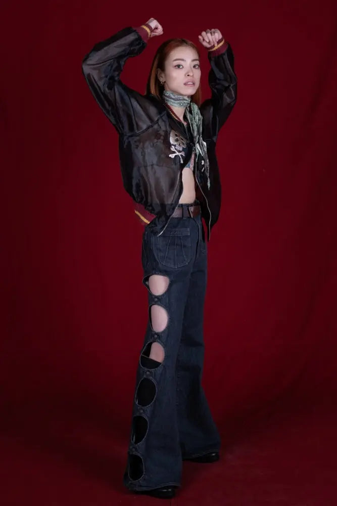 KAPITAL Sheer Pearl Souvenir JKT (RAIN SKULL) Kapital