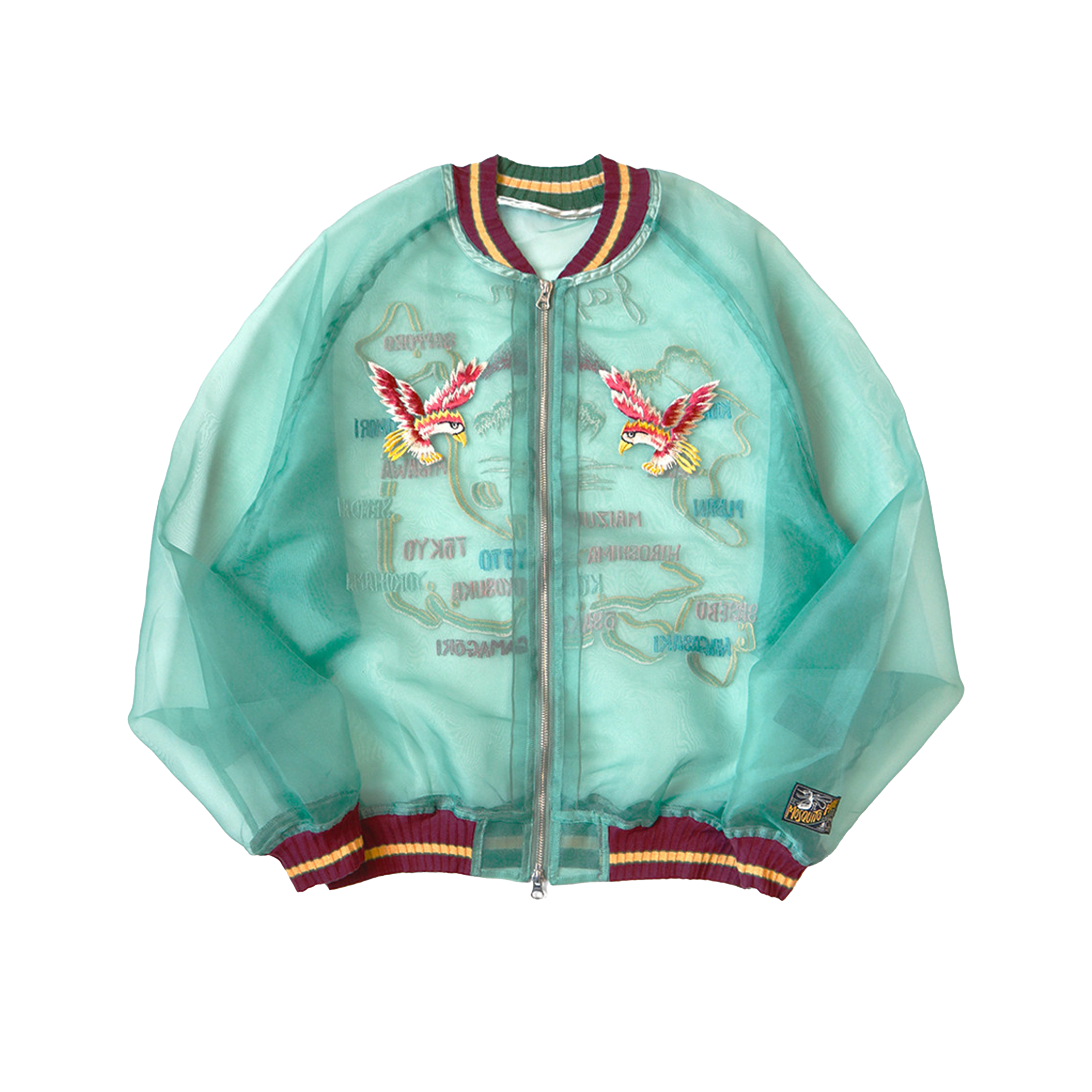 ジャケット・アウター KAPITAL Sheer Pearl Souvenir Jacket Kapital Sheer Pearl Souvenir Jacket, Black Rain Skull