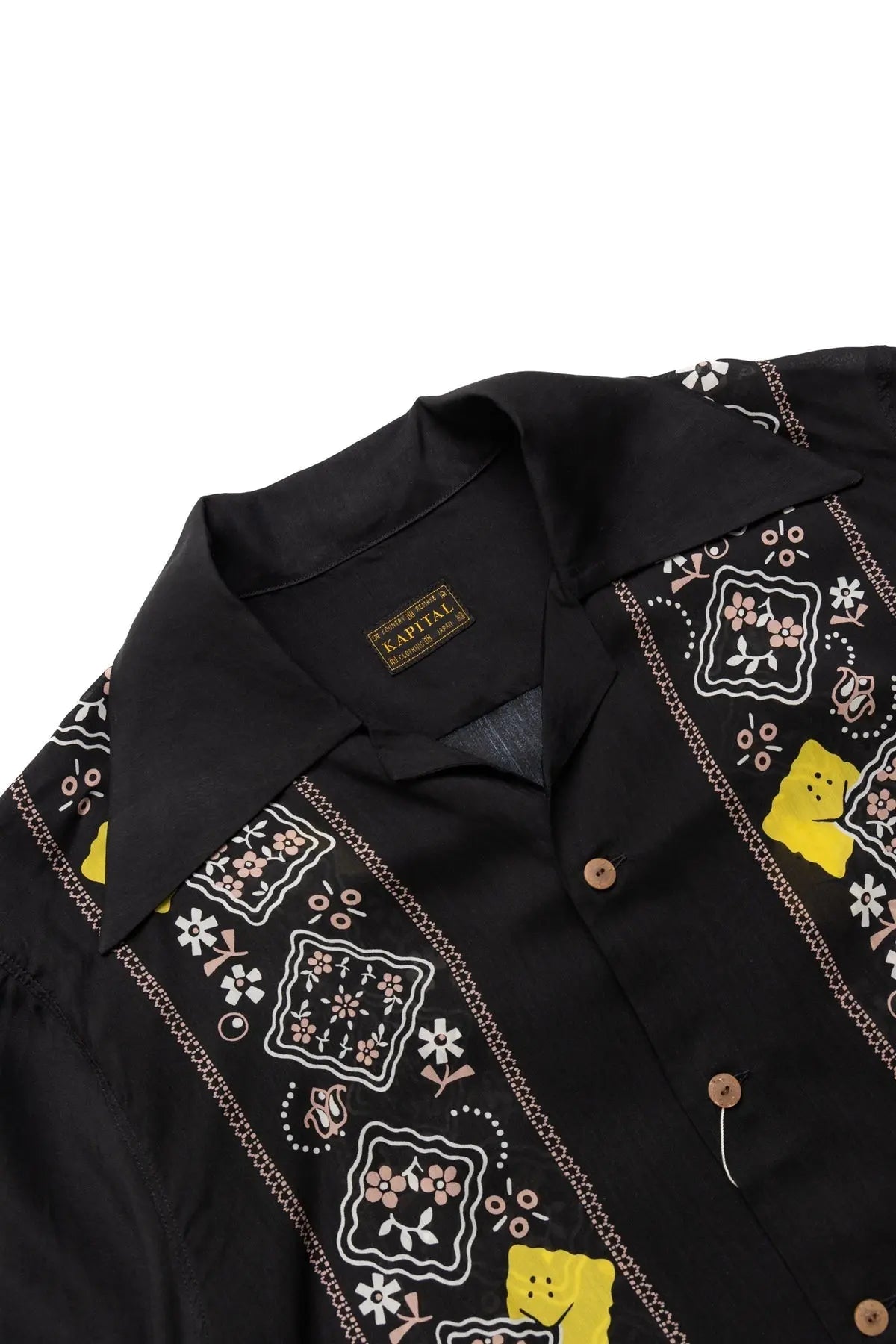 KAPITAL Silk Rayon PECKISH RAINBOWY WRANGLE Collar Cuba Shirt Kapital