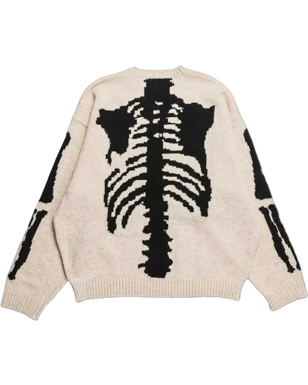 KAPITAL 5G Wool BONE Crew Sweater 'Ecru' Kapital