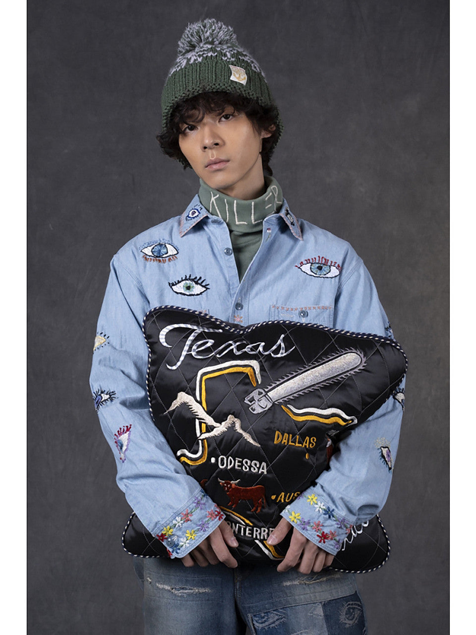 KAPITAL Velveteen SHAM BOMBER JKT (Beautiful Texas) 'Black'