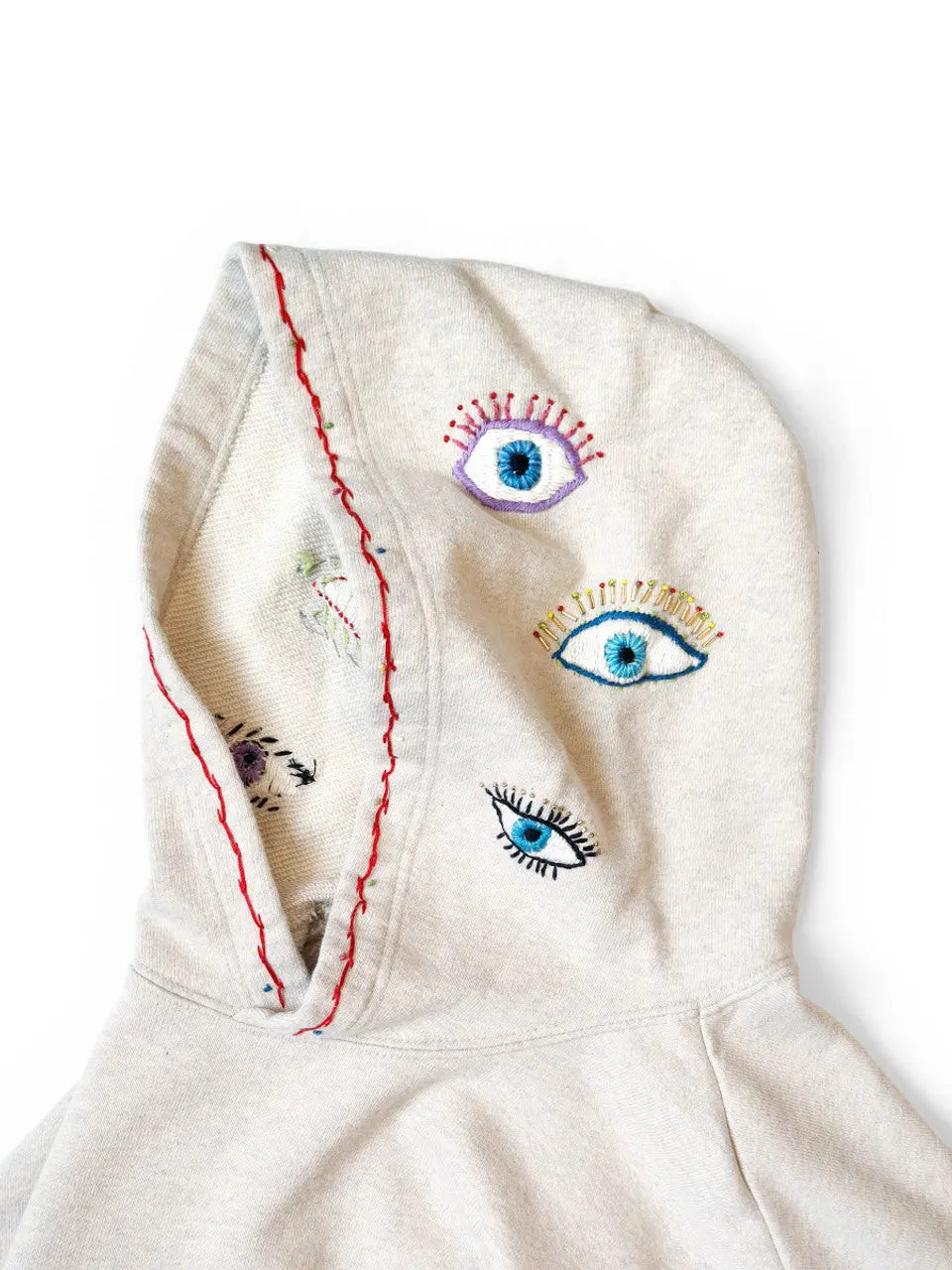 KAPITAL SWT Knit Hoodie (SPEAKEASY Embroidery) 'Ecru' Kapital