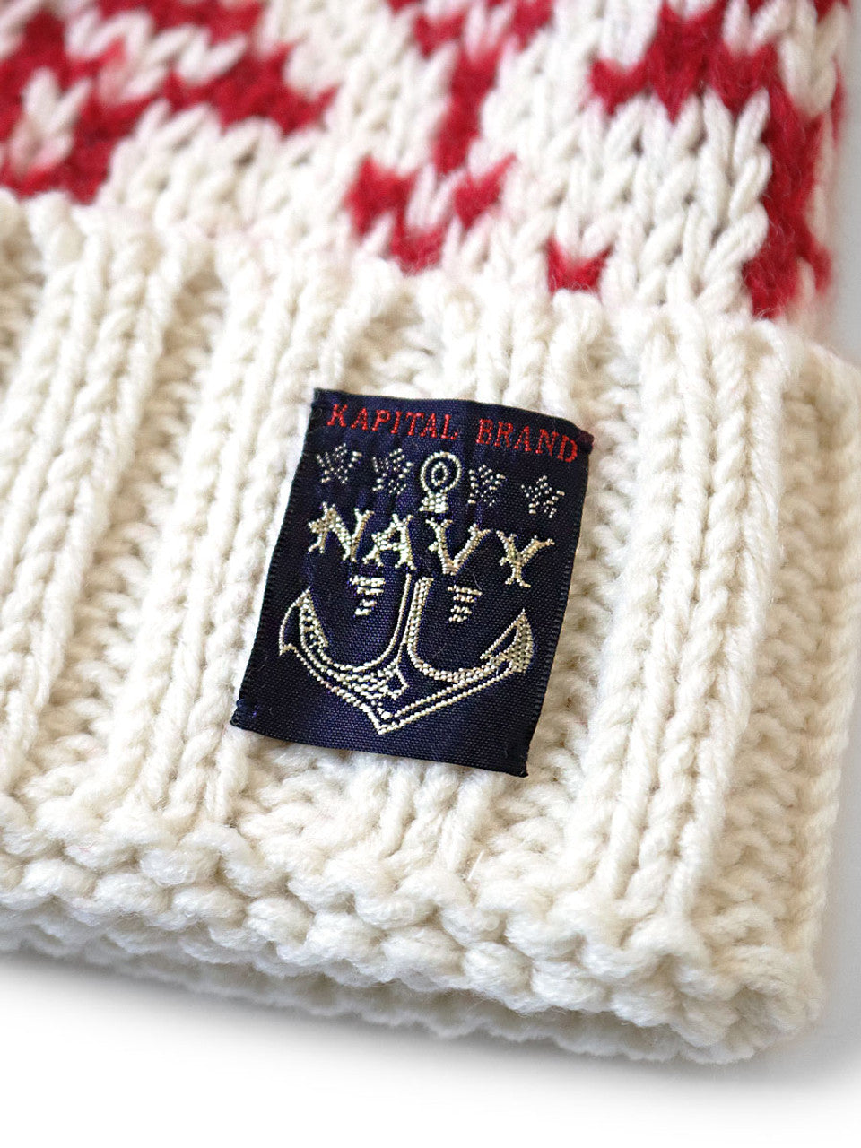 KAPITAL 3G Wool Snow Knit Cap 'Green'