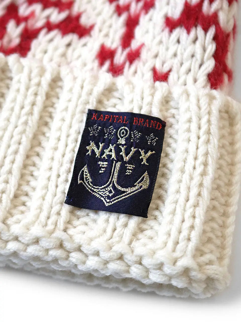 KAPITAL 3G Wool Snow Knit Cap 'Green' Kapital