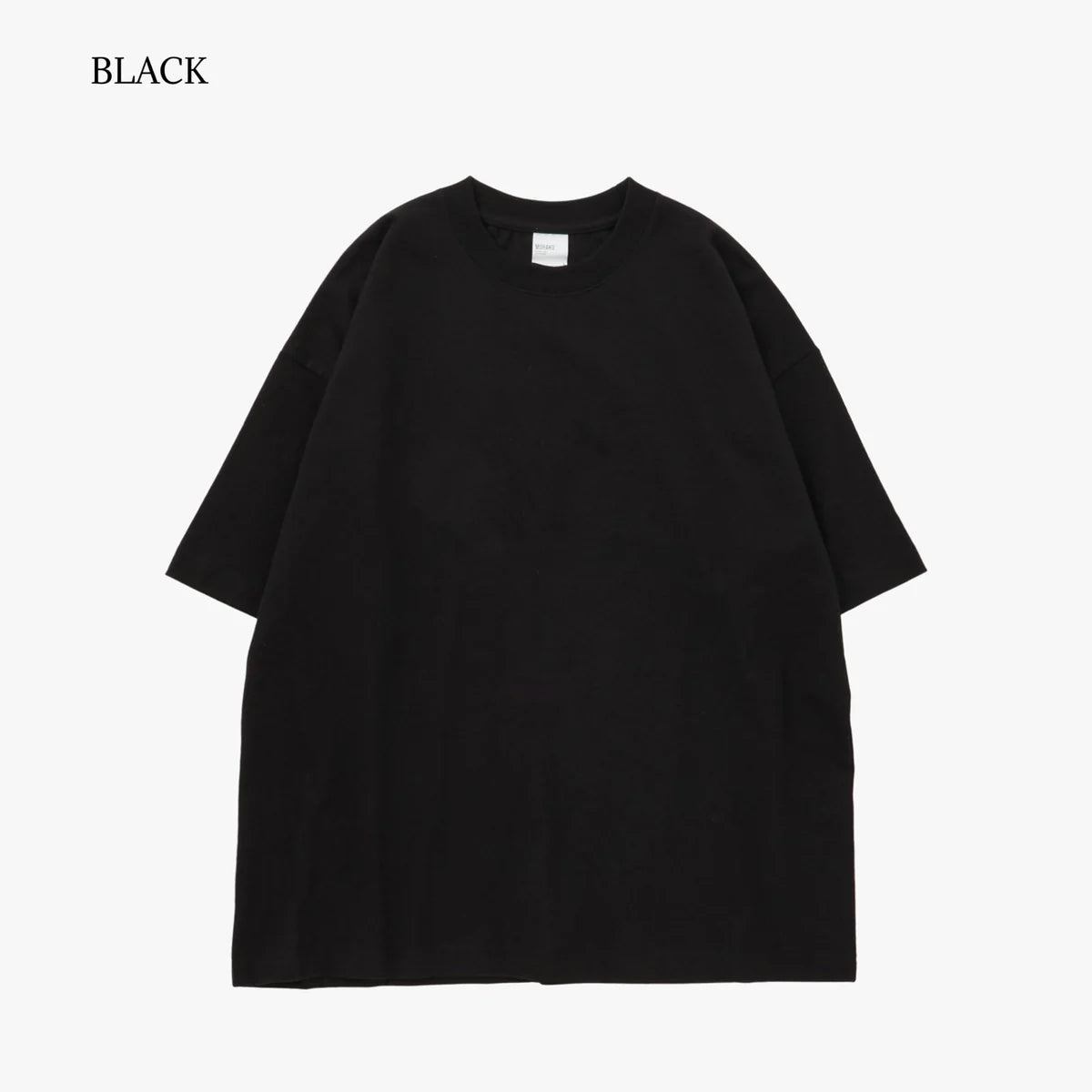 MUHAKU BLOW THROUGH SHORT SS TEE 6.5OZ 'BLACK'