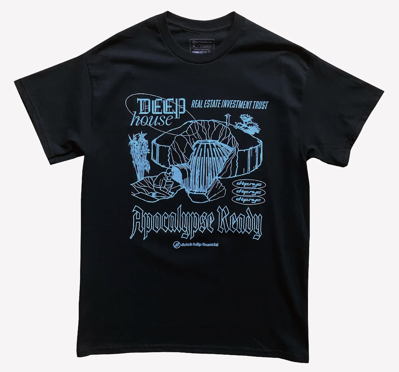 DTF DEEP HOUSE REITS TEE 'BLACK'