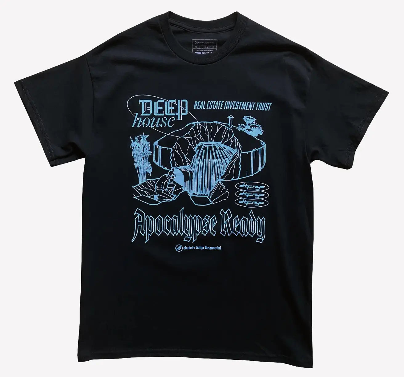 DTF DEEP HOUSE REITS TEE 'BLACK' Dutch Tulip Financial