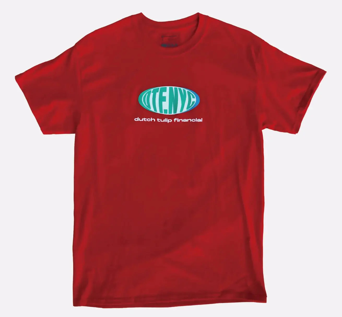DTF.NYC OVAL LOGO TEE 'RED' Dutch Tulip Financial