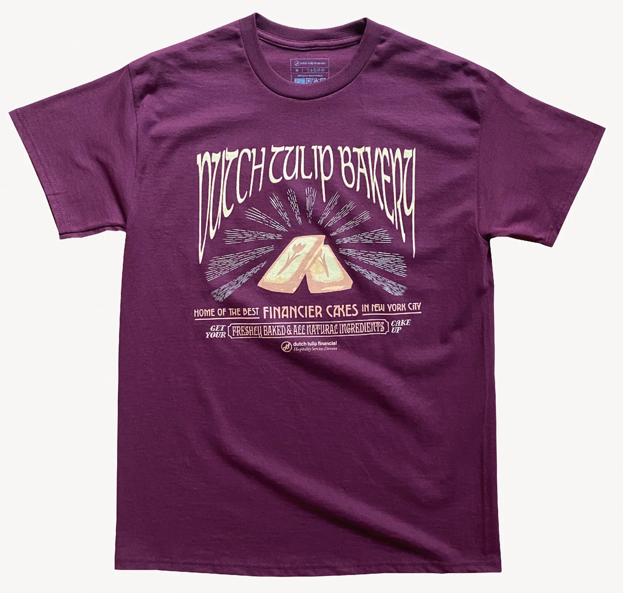 DTF FINANCIER TEE 'MAROON'