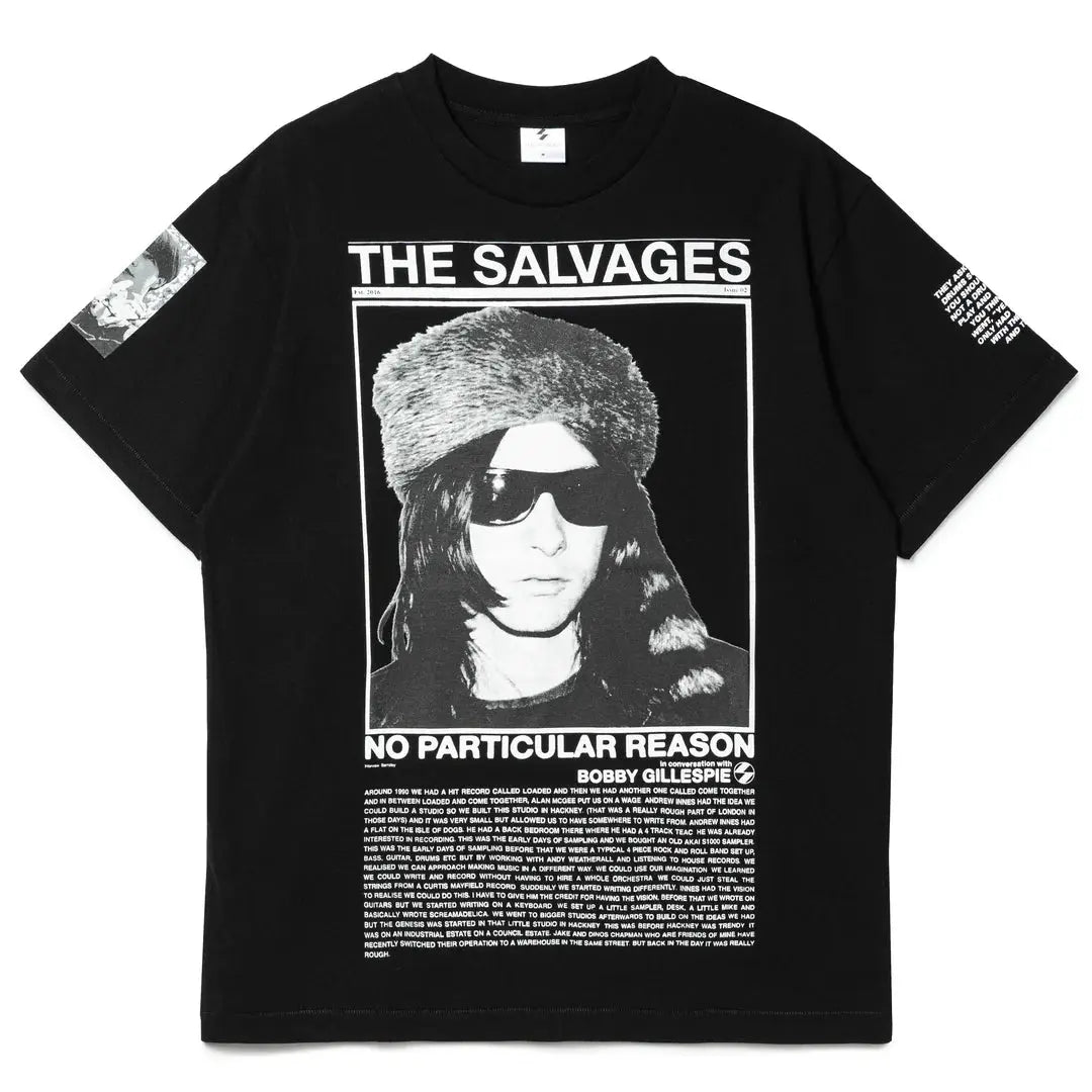 THE SALVAGES x BOBBY GILLESPIE T-SHIRT 'BLACK' The Salvages