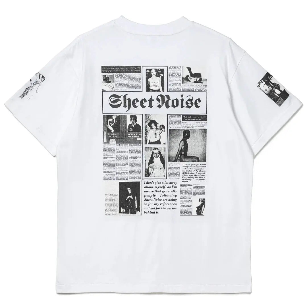 THE SALVAGES X SHEET NOISE T-SHIRT 'WHITE' The Salvages
