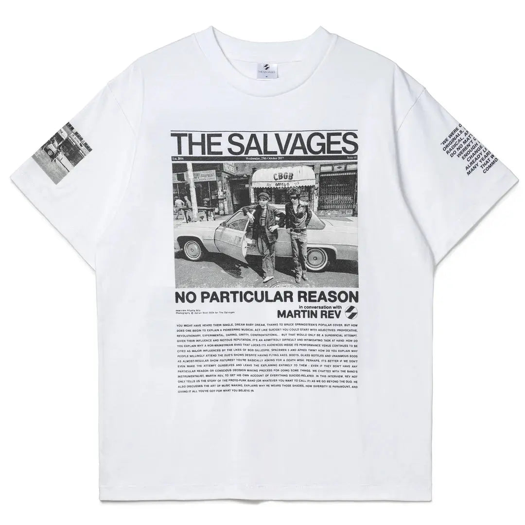 THE SALVAGES x SUICIDE T-SHIRT 'WHITE' The Salvages
