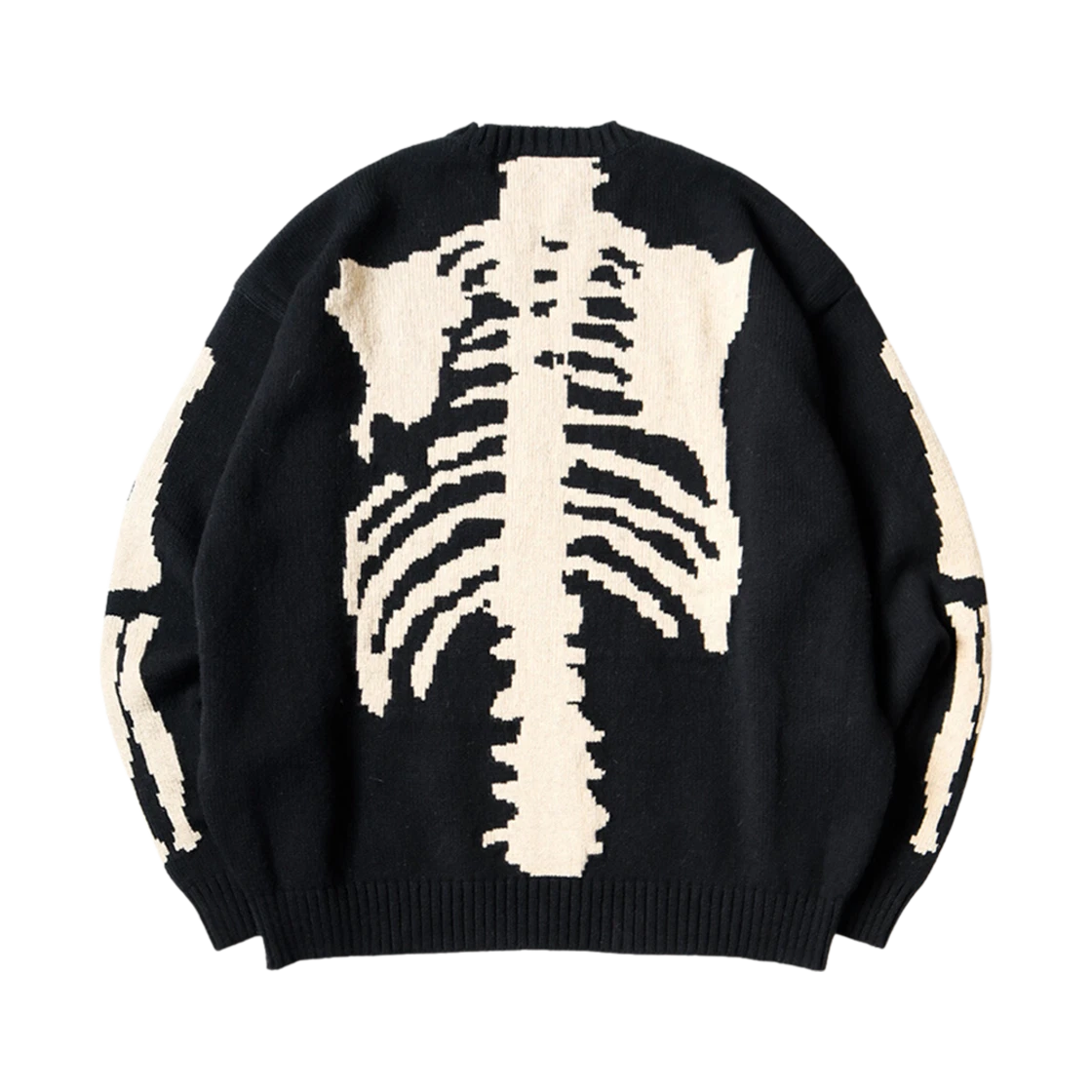 KAPITAL 5G Wool BONE Crew Sweater 'Black'