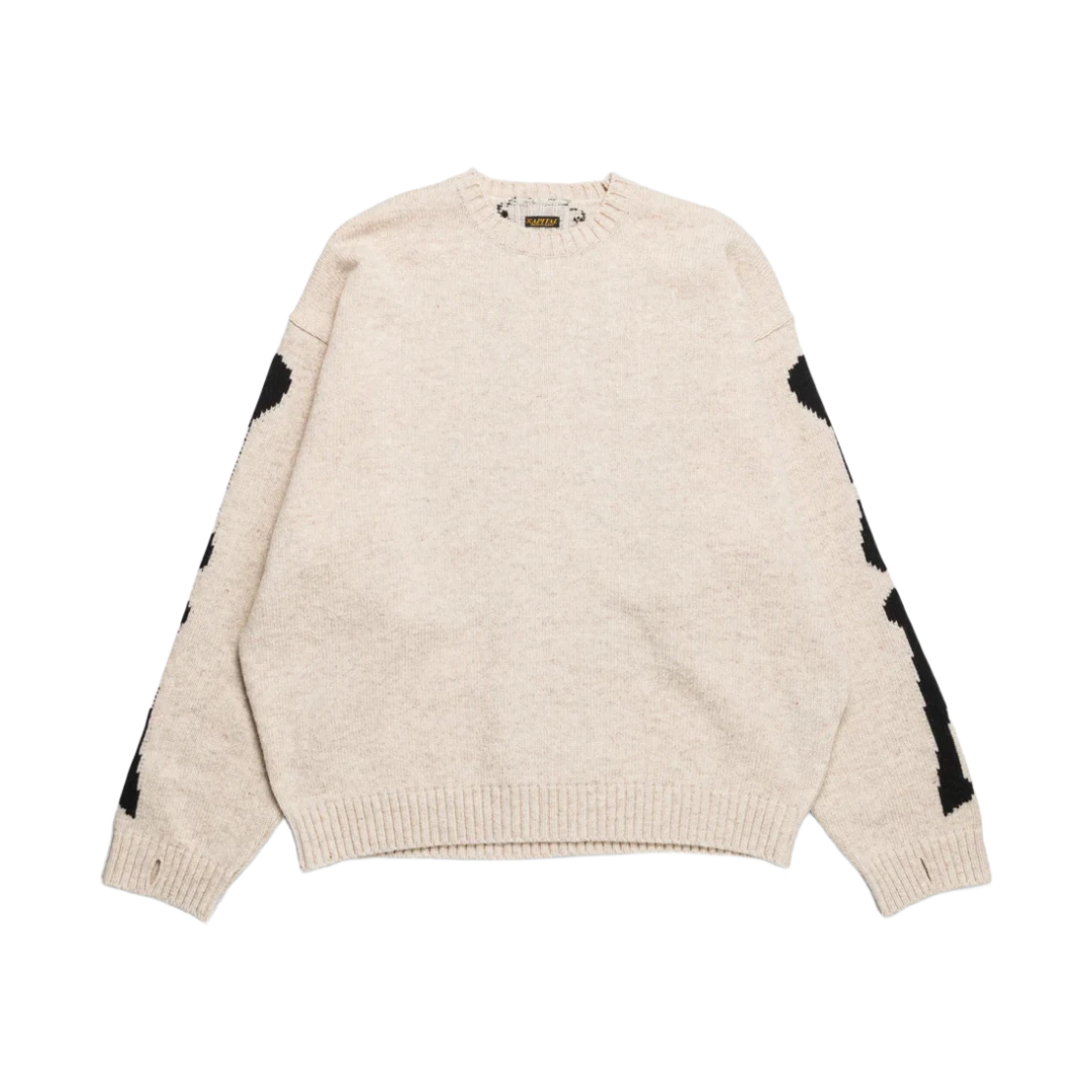 KAPITAL 5G Wool BONE Crew Sweater 'Ecru'