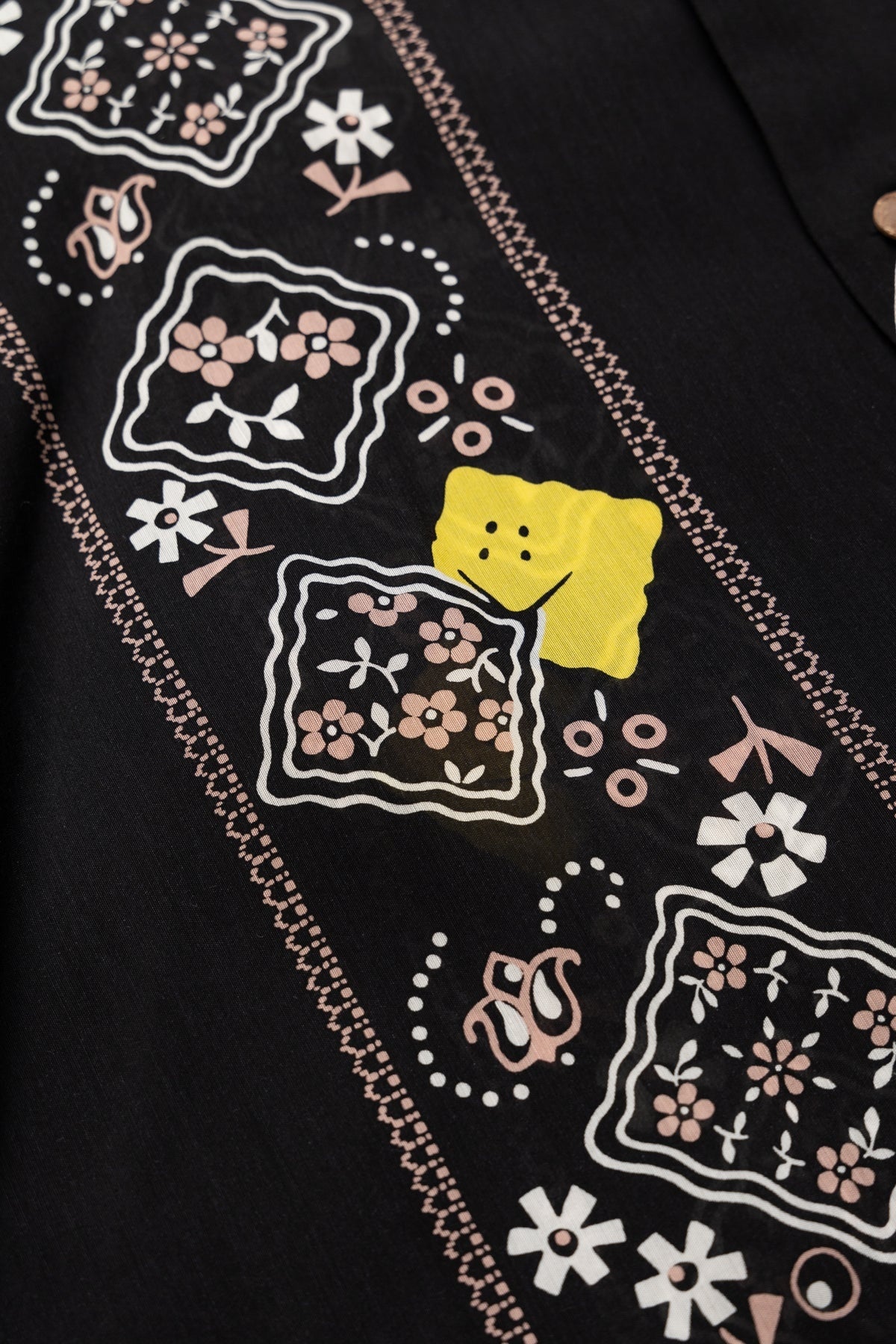 KAPITAL Silk Rayon PECKISH RAINBOWY WRANGLE Collar Cuba Shirt