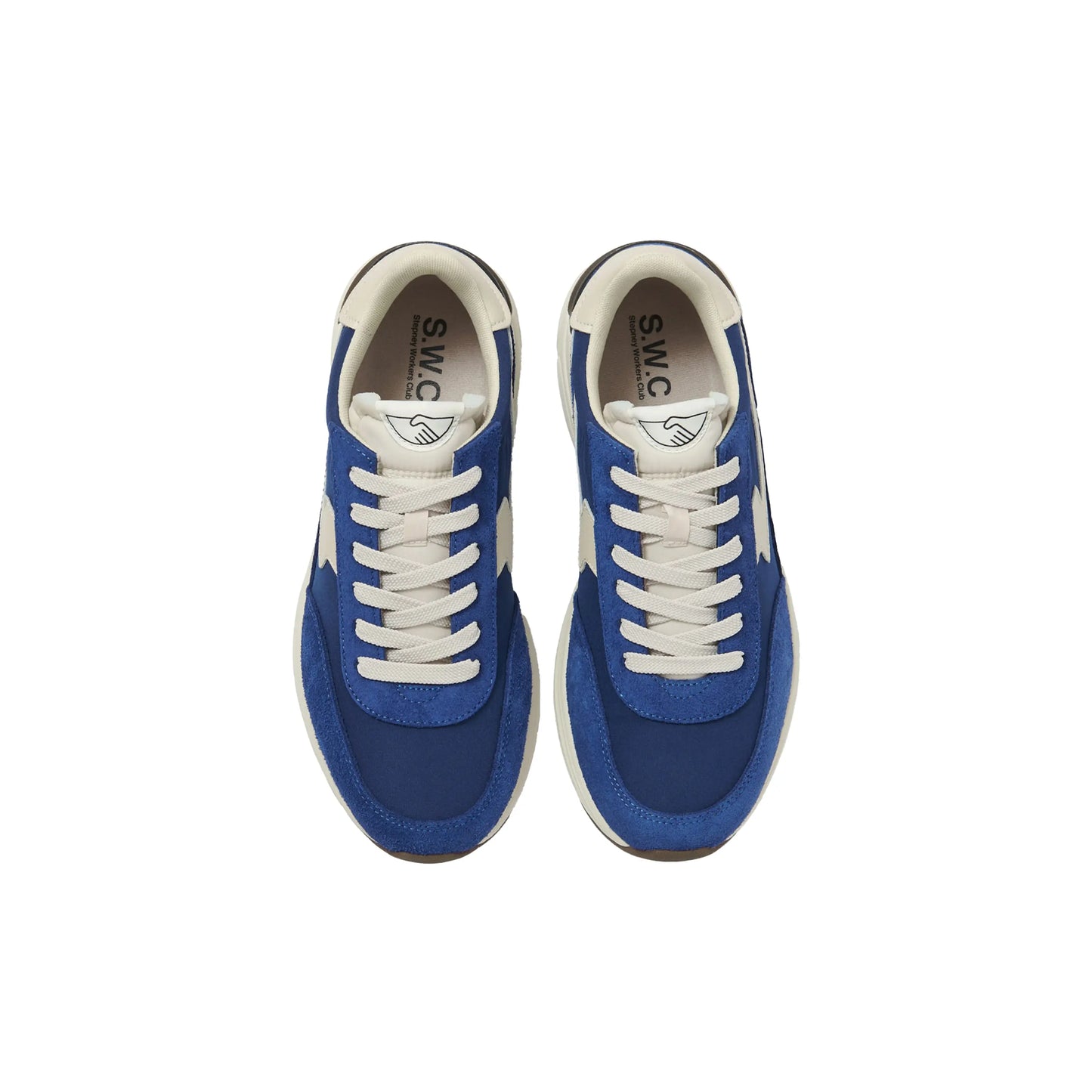 Osier S-Strike Suede Mix Sneakers 'Blue' Stepney Workers Club