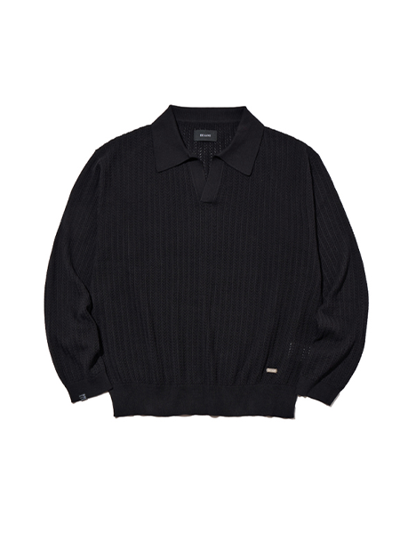 DELUXE GATSBY KNIT SHIRT 'BLACK'