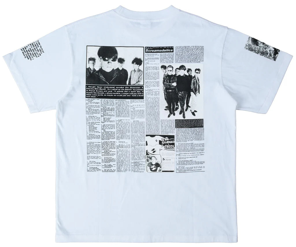 THE SALVAGES x BOBBY GILLESPIE T-SHIRT 'WHITE'