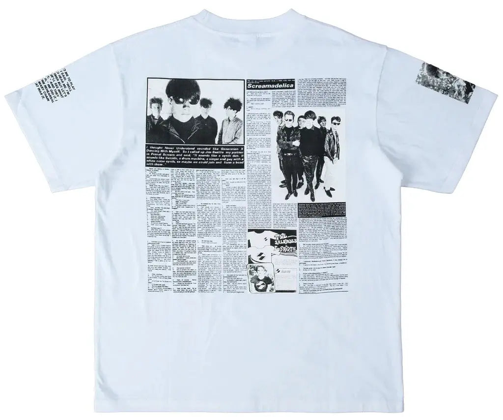 THE SALVAGES x BOBBY GILLESPIE T-SHIRT 'WHITE' The Salvages