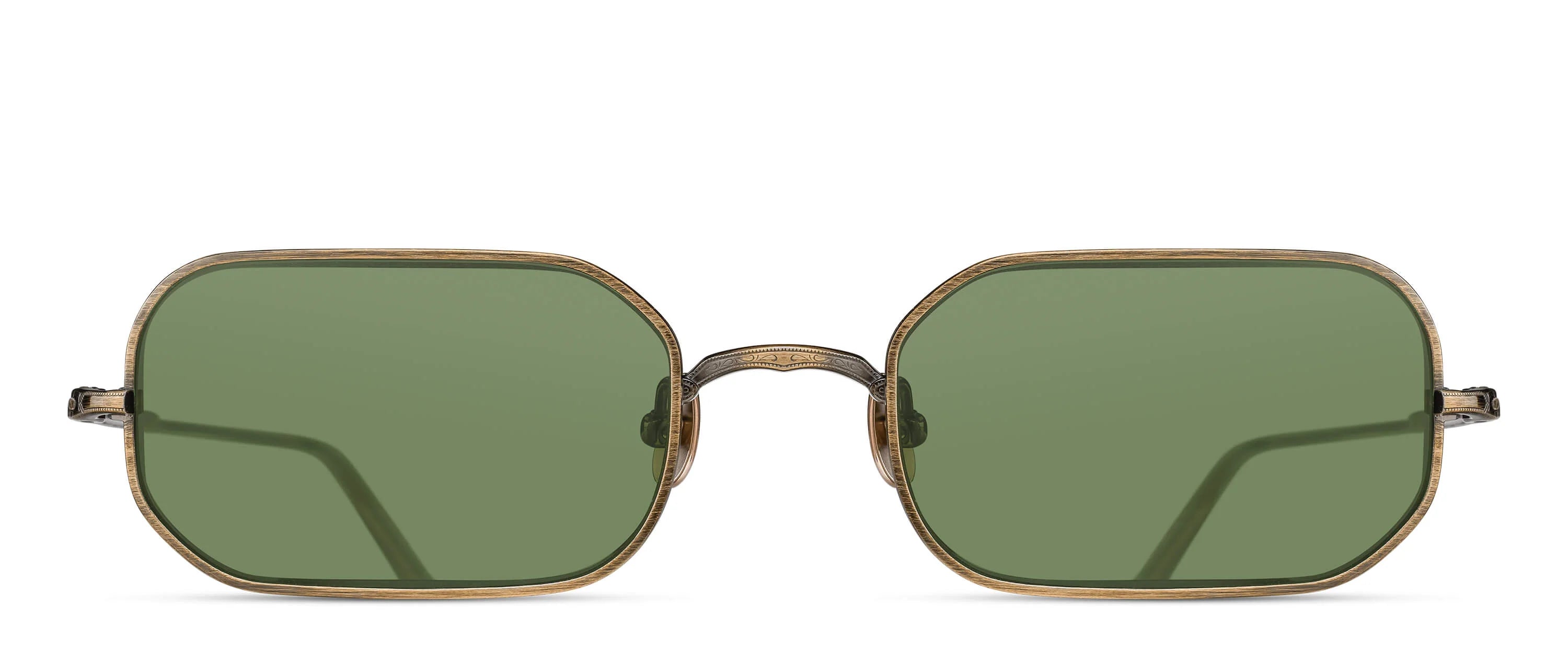 ヴィンテージ鏡 MATSUDA M3163.SG.AG.53 'ANTIQUE GOLD SAGE GREEN' – Antithesis Store