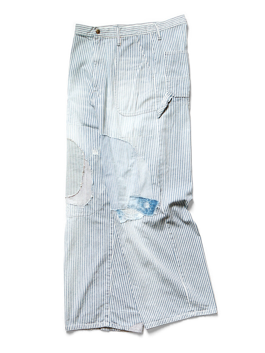KAPITAL 10oz HICKOREE Stripe Painter PORT Baggy Pants (CHAMPETRE Remake)