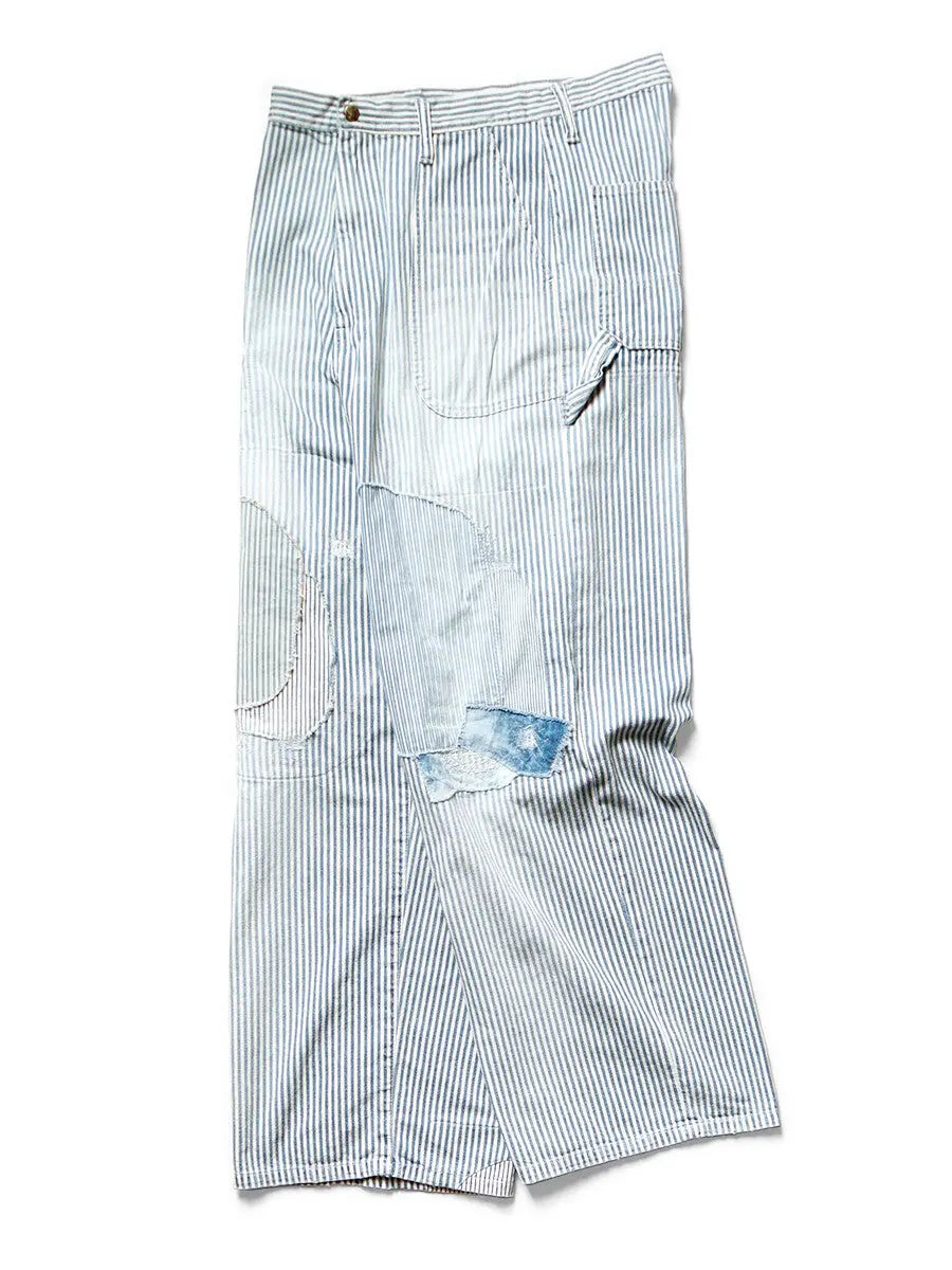 KAPITAL 10oz HICKOREE Stripe Painter PORT Baggy Pants (CHAMPETRE Remake) Kapital