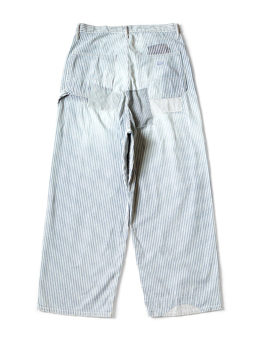 KAPITAL 10oz HICKOREE Stripe Painter PORT Baggy Pants (CHAMPETRE Remake)