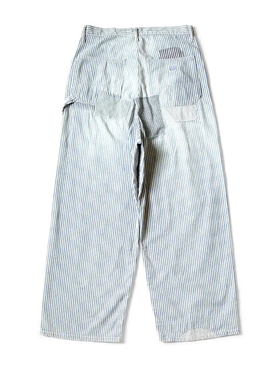 KAPITAL 10oz HICKOREE Stripe Painter PORT Baggy Pants (CHAMPETRE Remake) Kapital