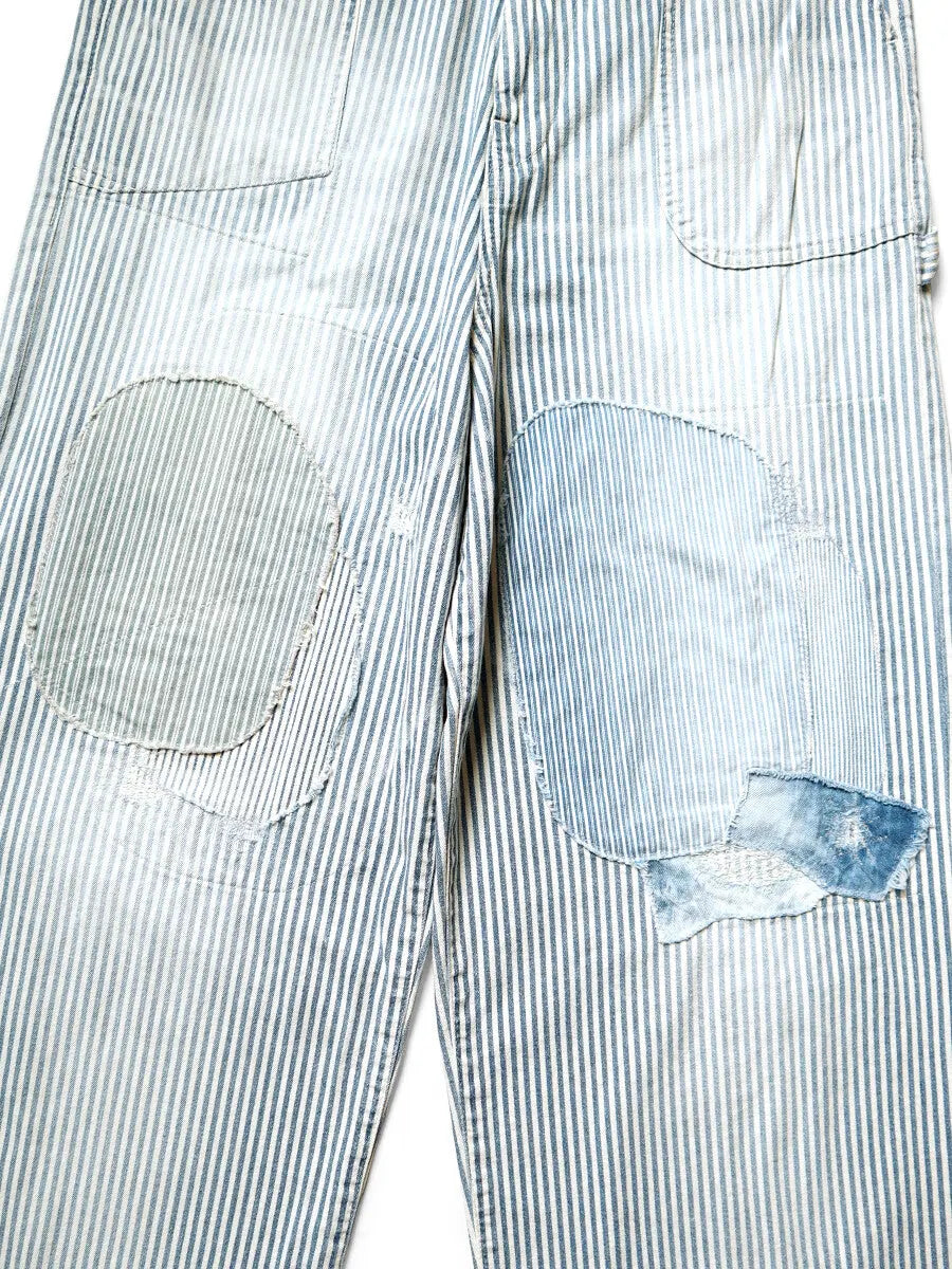 KAPITAL 10oz HICKOREE Stripe Painter PORT Baggy Pants (CHAMPETRE Remake) Kapital