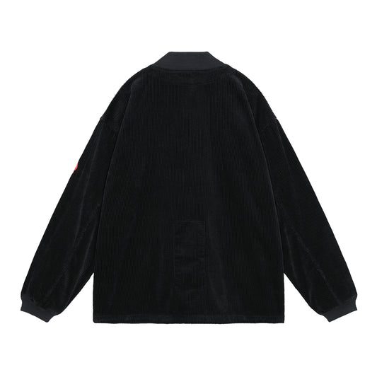6W Cord Button Up Jacket 'Black'