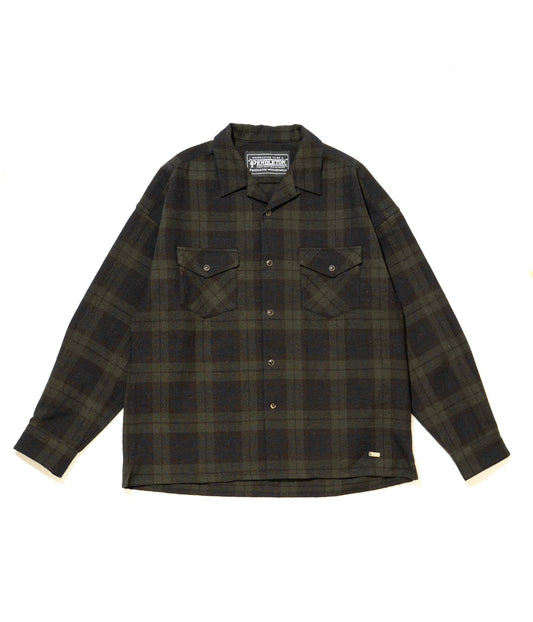 DELUXE x PENDLETON CHECKED SHIRT 'Black/Green'