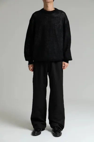 DELUXE JUNGLE WAFFLE KNIT 'BLACK'