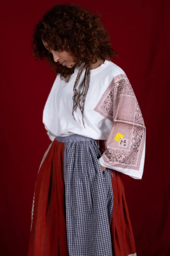 KAPITAL 18.5/-Jersey Bandanna HUGE T (COOKIE) 'PURPLE' Kapital