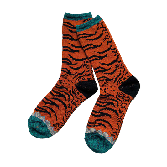 KAPITAL 84 Yarns Nepal Tiger Socks 'ORANGE'