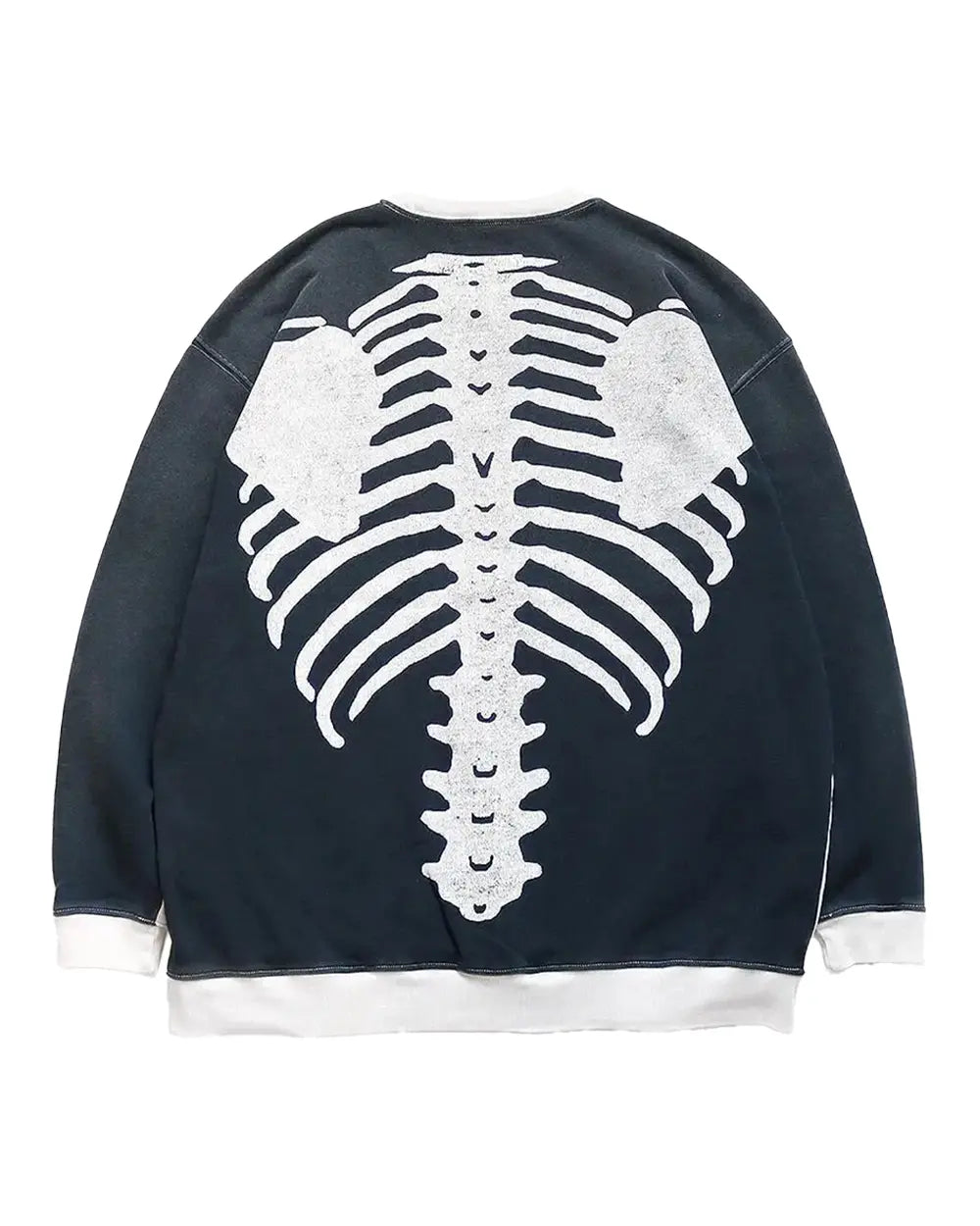 KAPITAL SWT Knit 2Tones Remake BIG SWT (BONE) 'ECRxBlack' Kapital