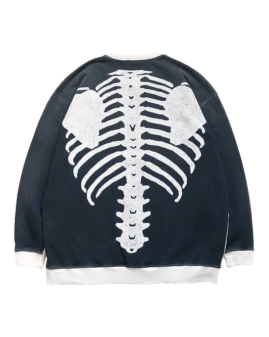 KAPITAL SWT Knit 2Tones Remake BIG SWT (BONE) 'ECRxBlack' Kapital