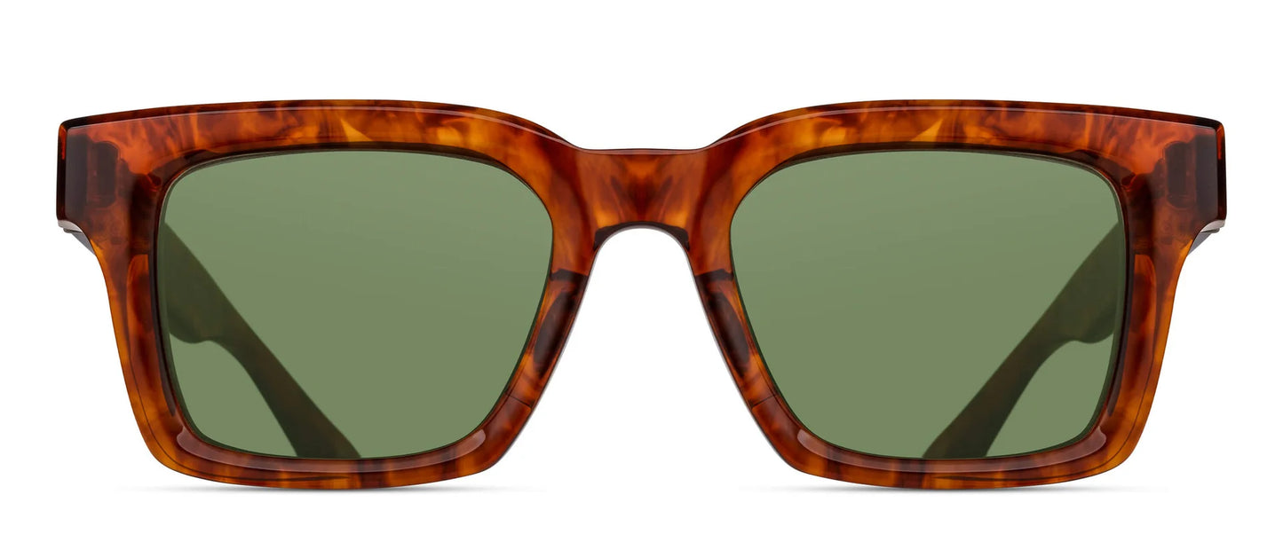 MATSUDA M1033.SG.WNT-AMB.50 'WALNUT - AMBER SAGE GREEN'