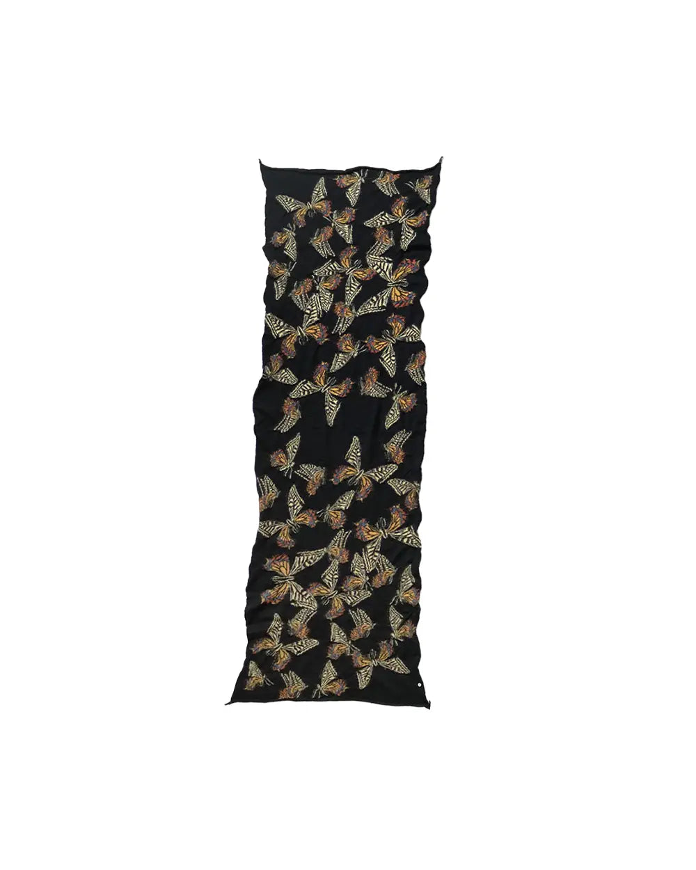 KAPITAL Fulling Wool Scarf BUTTERFLY 'Black' Kapital