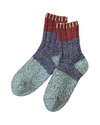 KAPITAL 56Yarns Wool Grandrelle GOGH HOBO Stitch Socks 'LightBlue' Kapital
