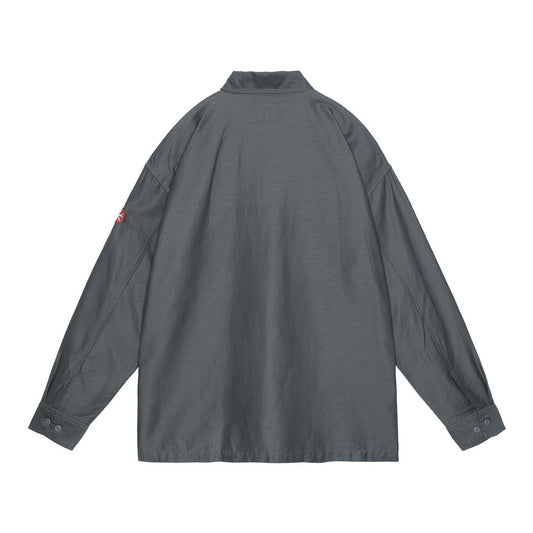 CAV EMPT COTTON LINEN CASUAL SHIRT 'CHARCOAL'