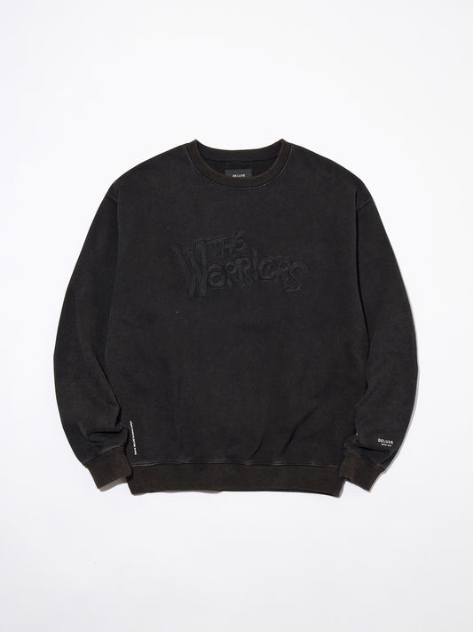 DELUXE x THE Warriors Embroidery CREW 'BLACK'
