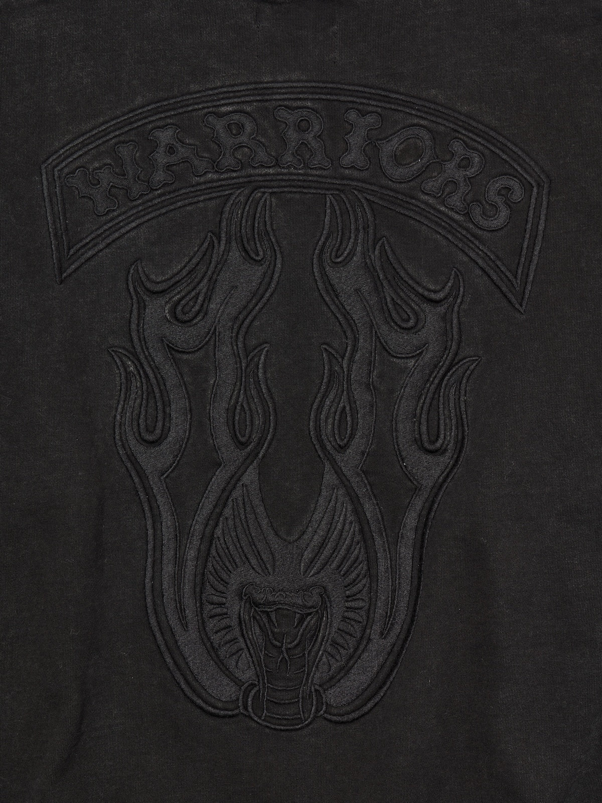 DELUXE x THE Warriors Embroidery CREW 'BLACK'
