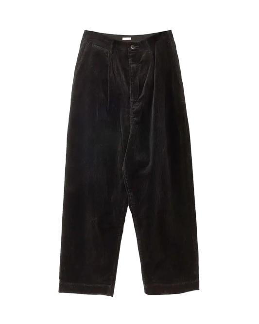 KAPITAL 7W Corduroy High Waisted NIME Pants 'Black' Kapital