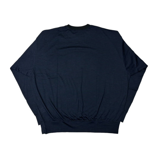 MERINO SWEATSHIRT 'Black Navy'