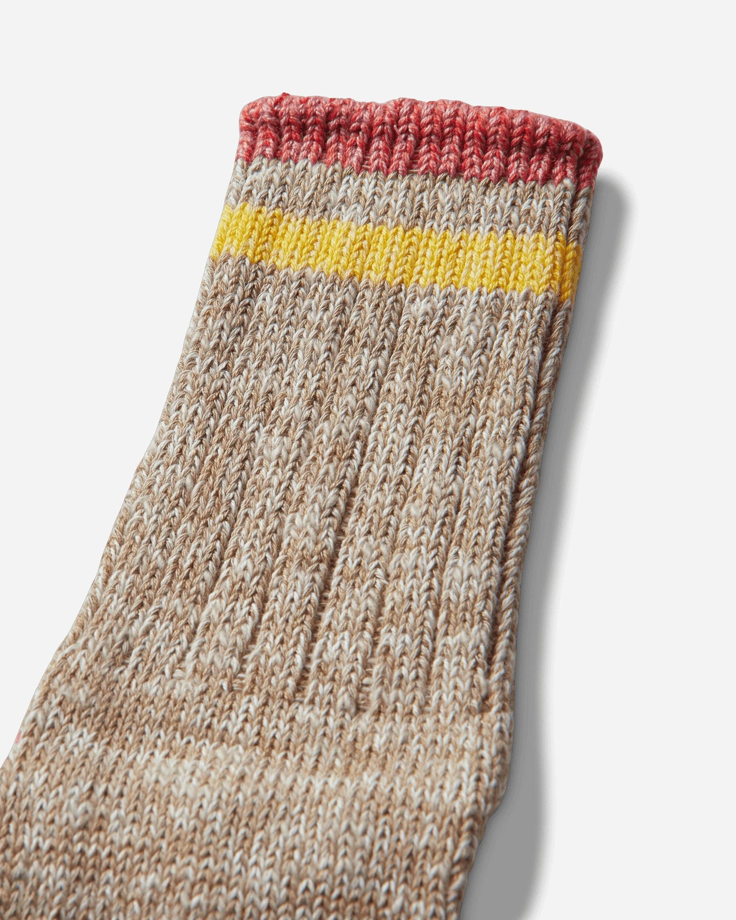 KAPITAL 60 YARNS IVY RAINBOWY HAPPY HEEL-HOLD SOCKS 'BEIGExPINK'